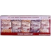 Amish Country Popcorn Variety Kernel Gift Set - 10-Pack of 4 oz Bags | 10 Old Fashioned Varieties incl. Blue, Purple, Red &amp; Ladyfinger; Preservative-Free, Grown in Berne, Indiana