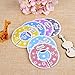 Blulu Colorful Baby Boy Girl Closet Dividers Clothing Rack Size Dividers Round, Stars Design, Set of 6