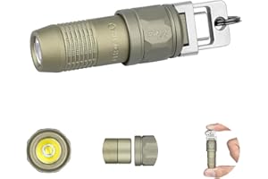 OLIGHT iUltra Rechargeable EDC Flashlight, 80 Lumens Mini LED Keychain Light, Easy take with Pocket or Attach to Keyring, Bag, for Everyday Carry and Emergencies (Olive-Green)