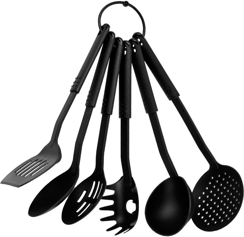 Techsun Mart Nylon Non-Stick Kitchen Cooking Tool Set - 6 Piece