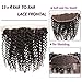 Beauty Forever Brazilian Virgin Curly Human Hair 13x4 ear to ear Full Lace Frontal Closure with 3 Bundles Curly Hair Weave Natural Color (20 22 24inch+16, free part frontal)