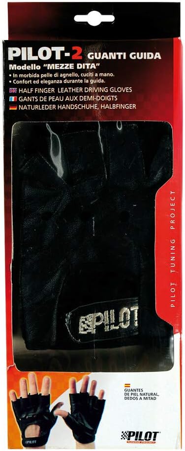 Lampa Pilot Drivers Gloves - 2 M, Black - Image 4