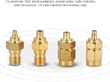 Bewinner 4pcs MCX to SMA Adapter Connector Kit 50 Ohm Nickel-Plated Brass MCX view 2