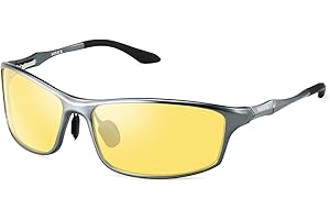 SOXICK Night Driving Glasses Men Night Vision Glasses for Driving Women Anti-glare Polarized Yellow Glasses