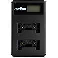 NP-45 Dual Channel LCD USB Charger for Fujifilm FinePix JX250, JX400, J38, J10, J20, JX520, JX580, JX300, JX680, JX370, JV200, JV100, JZ250, JZ100, JZ300, T550, T200, T350 Camera and More