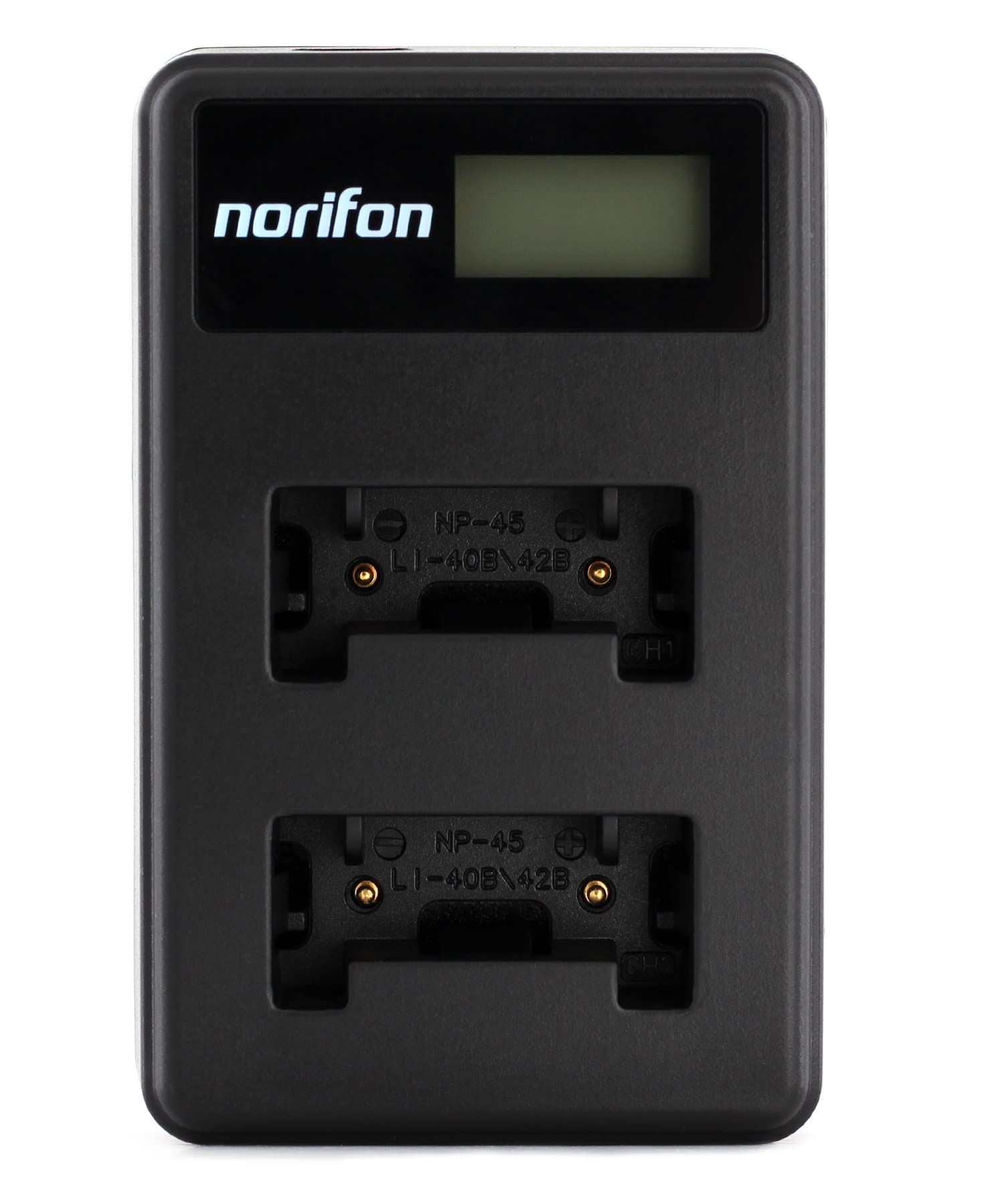 Norifon LI-40B Dual Channel LCD USB Charger for Olympus D-720, FE-230, FE-340, FE-280, FE-20, Stylus 710, 790SW, 770SW, 7010, 760, 720SW, VR-320, VR-310, X-935, X-905 Camera and More