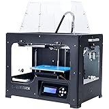 QIDI TECHNOLOGY 3DP-QDA16-01 Dual Extruder Desktop 3D Printer QIDI TECH I, Fully Metal Frame Structure, Acrylic Covers, with2 Free Filaments, Works with ABS and PLA