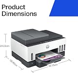 HP Smart Tank 7605 All in One Printer Colour Wireless Ethernet 2 Sided view 9