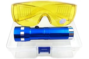 Nikauto Auto Air Conditioner Flashlight Leak Detector Tool Car AC Leak Test Flashlight UV Protective Glasses