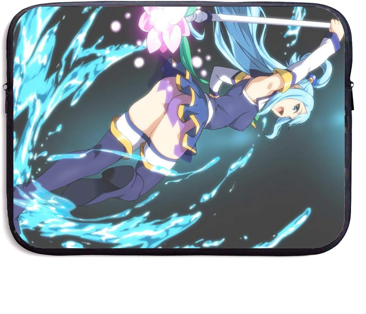 Konosuba Tablet Sleeve Case Compatible with 2020 Ipad Pro 11 Inch,Ipad Air 3 Laptop Sleeves,Ipad Pro,Ipad, Surface Go, Samsung Galaxy Tab,Polyester Pattern Vertical Bag, 15 Inch