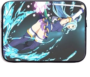 Konosuba Tablet Sleeve Case Compatible with 2020 Ipad Pro 11 Inch,Ipad Air 3 Laptop Sleeves,Ipad Pro,Ipad, Surface Go, Samsung Galaxy Tab,Polyester Pattern Vertical Bag, 15 Inch