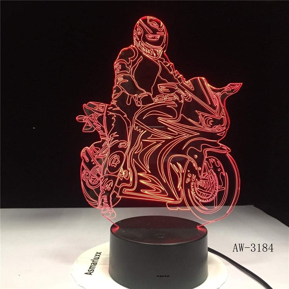 led colorido toque luz nocturna