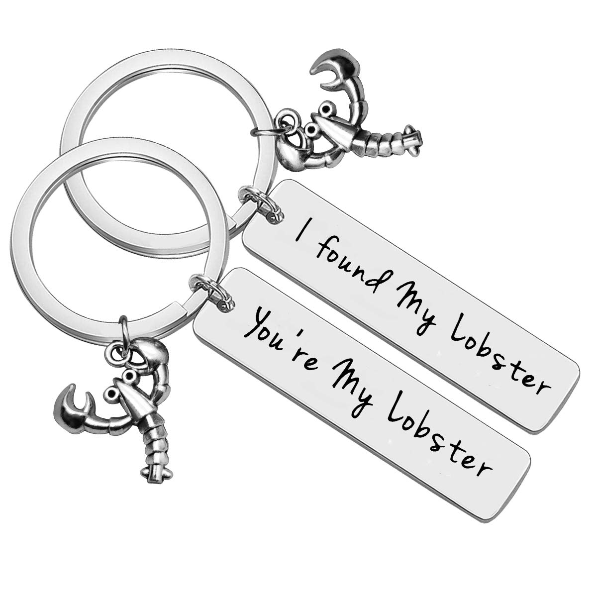 You're My Lobster Couple Keyring Lobster Keyring Gift for Boyfriend Girlfriend Best Friend Birthday Gifts Anniversary Keyring Gifts for Wife Husband Valentine's Day Gifts Keychain