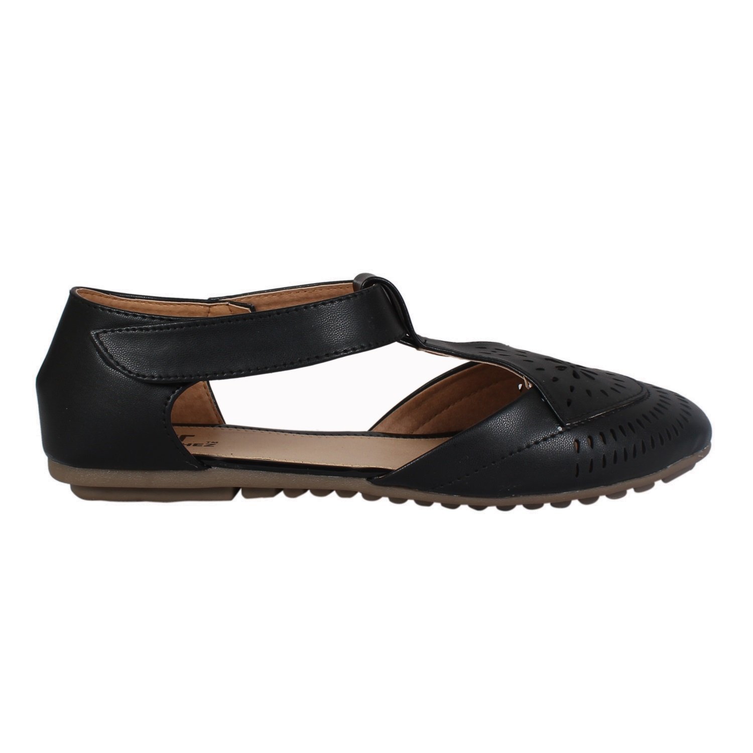 footshez women's casual black bellies