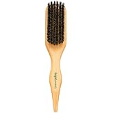 Boar Bristle Slick Back Hair Brush for Sleek Ponytail Bun &amp; Smoothing Baby Hairs &amp; Flyaways - Soft Boar Brush Hair Comb for Women &amp; Men - Teasing Hairbrush with Wide Rat Tail for Sectioning &amp; Parting