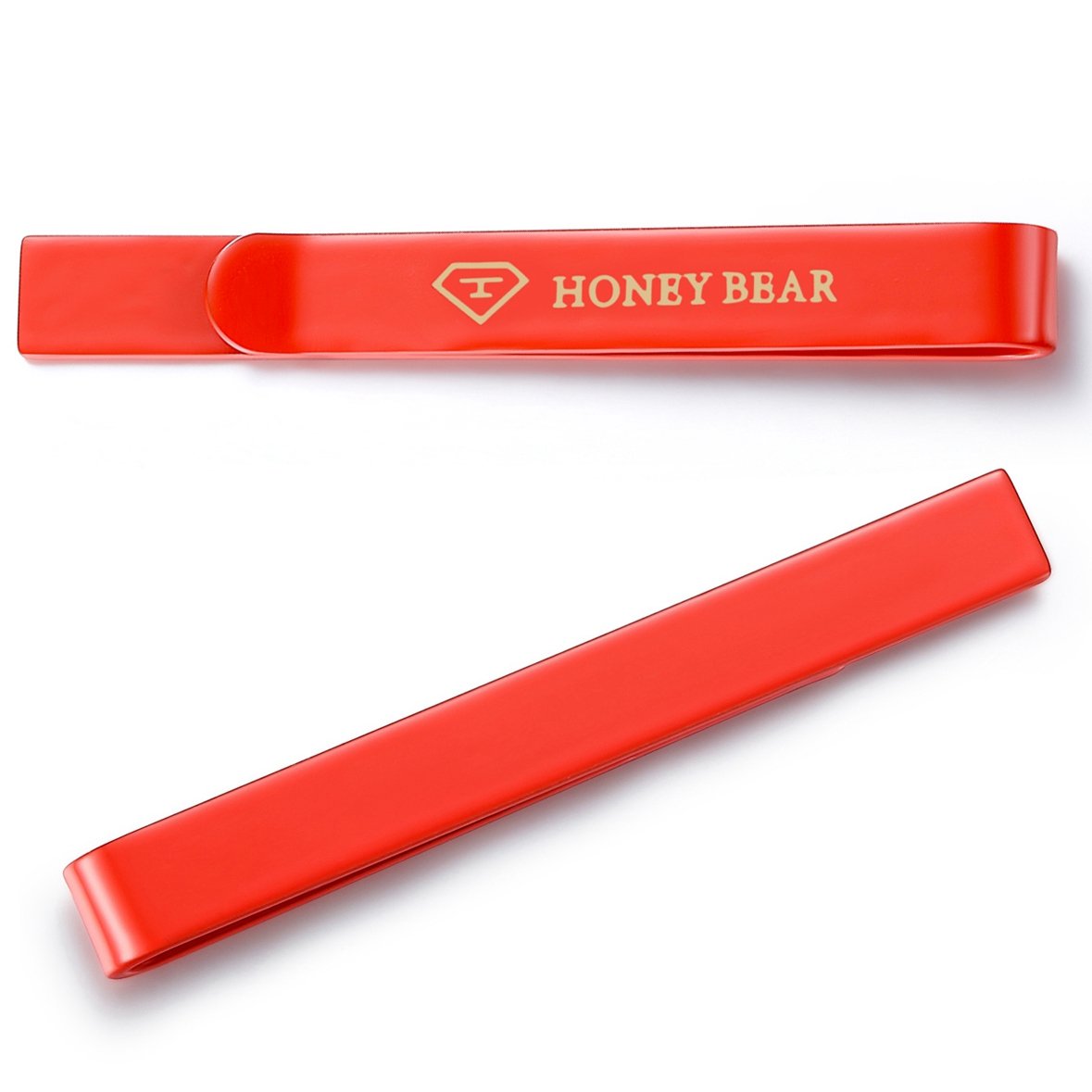HONEY BEAR 2.12inch Mens Tie Clip Bar - Normal Size for Business Wedding Gift,5.4cm