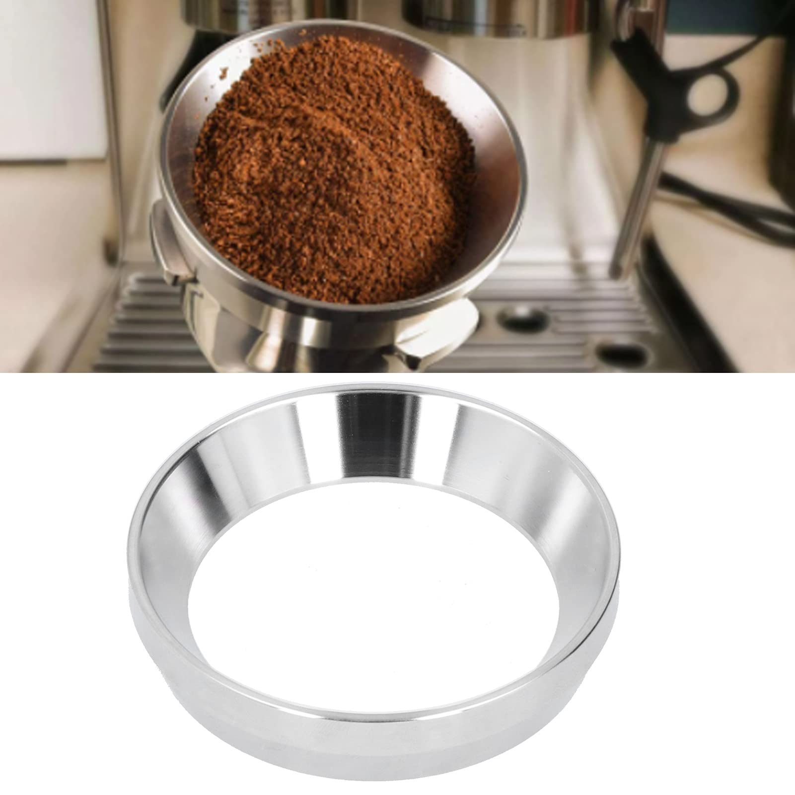 Espresso Dosing Funnel, Espresso Accessories Magnetic Coffee Tamper Coffee Powder Dosing with 51mm for Accessories Baristas Tool
