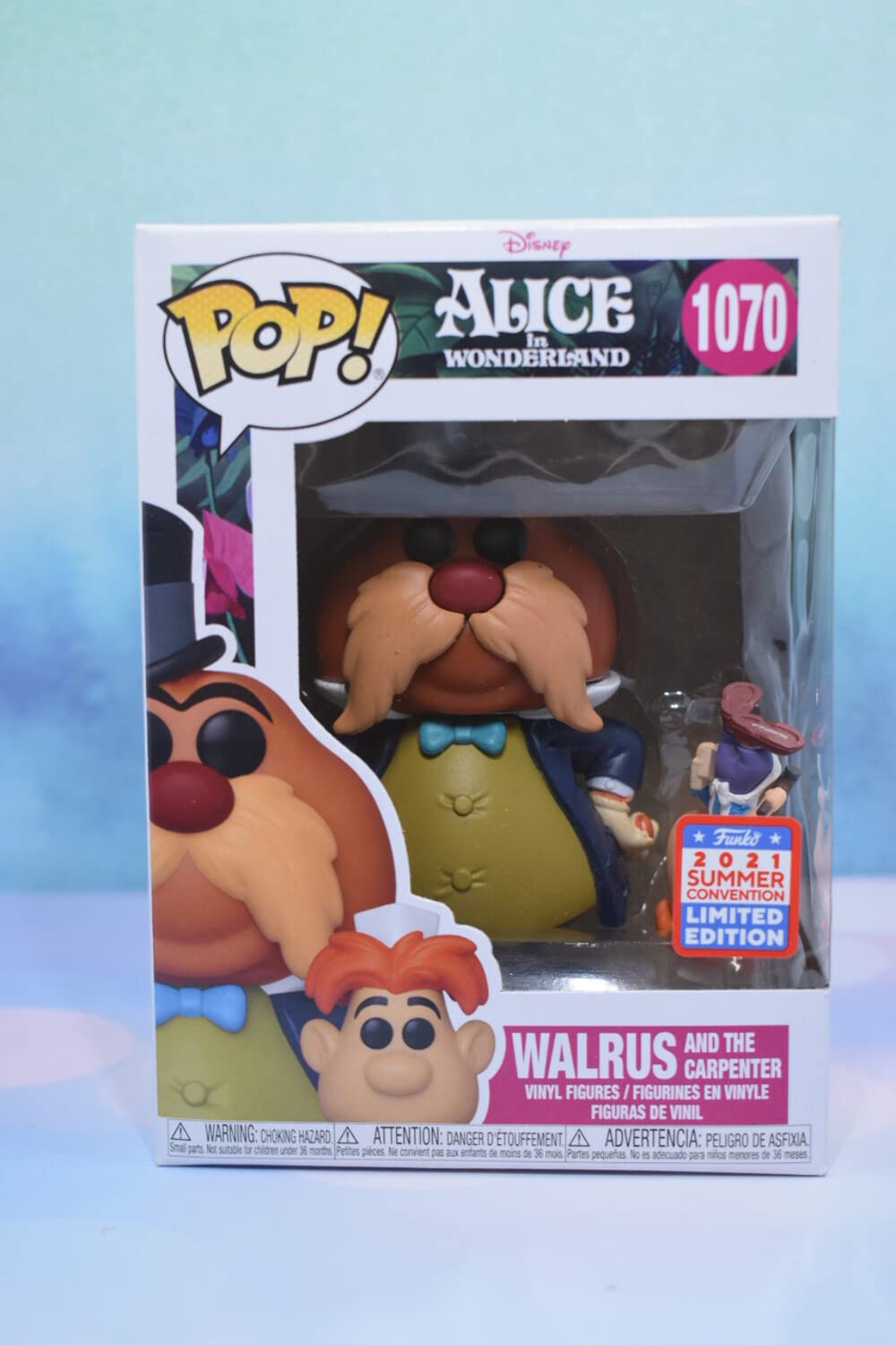 Funko Alice in Wonderland Walrus and The Carpenter Pop Vinyl Figure and Buddy 2021 Summer Convention Exclusive