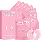 Jfsyb Instalift PDRN Collagen Eye Patches for Dark Circles & Puffiness, Hydrogel Under Eye Masks to Reduce Wrinkles & Undereye Bags for Women (1)