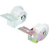 Prime-Line MP7147 Drawer Guide Roller Assembly, 1 In. Diameter, Plastic Wheel On Steel (2 Pack)