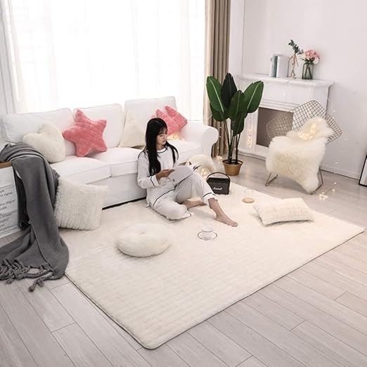 Amazon 長方形 カーペット シャギーラグ 無地 洗える 2畳ラグマットシャギー 12色選べる ベージュ 滑り止め付き 夏 冷房対応 ふわふわ センターラグ 可愛い クッション カーペット 絨毯 クッション 柔らかい 70 210cm ふわふわ カーペット ラグ カーペット オンライン通販