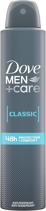 Dove Men+Care Classic Anti-Perspirant Deodorant Aerosol Spray 200ml 48 Hours view 1