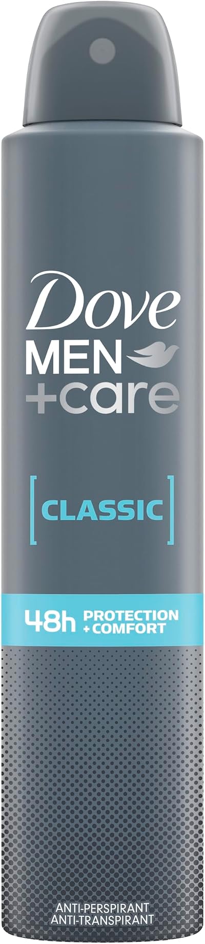 Dove Men+Care Classic Anti-Perspirant Deodorant Aerosol Spray 200ml 48 Hours