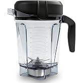 64oz Low-Profile Blender Pitcher Compatible with 5200/7500/5000/6300/750/E310/VM0102/VM0103/VM0197- BPA-Free Container Jar Cup for Classic &amp; Explorian Series