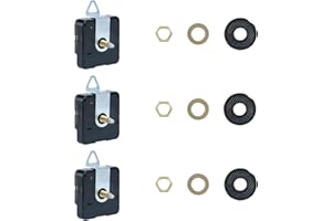 DAXSMY 3Pcs Clock Mechanism Replacement Battery Operated Clock Kit Silent Clock Part Shaft Length 16mm