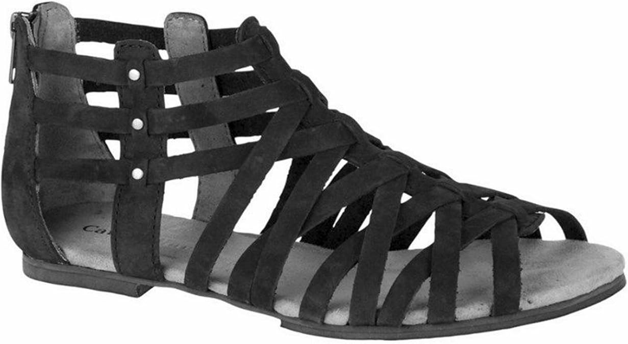 Amazon.com | Caterpillar Cat Women's Weavement Gladiator Sandal Black 7 M, EU 38 | Flats