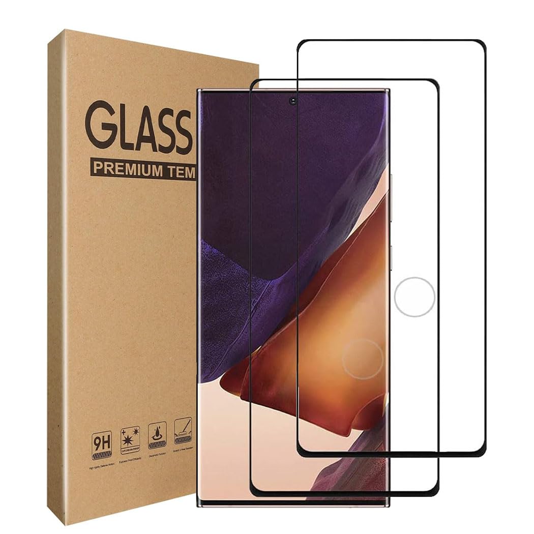GAPlus [2-Pack] Screen Protector for Samsung Galaxy Note 20 Ultra Tempered Glass Film, [Compatible with Fingerprint Sensor][Case Friendly][Anti-Scratch][Anti-Shatter] For Samsung Galaxy Note 20 Ultra