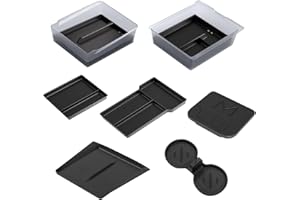 SUMK 2025 Upgrade Center Console Organizer Tray for Tesla Model 3 Highland Accessories 2024 2025 & for Tesla Model Y Juniper Accessories 2025 [Environmentally PC and Silicone Material] Easy to Clean