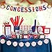 Apipi 2 Pcs Baseball Themed Concessions Banner Concession Stand Sign Baseball Party Supplies Sports Themed Baby Shower Birthday Party Candy Table Decorations