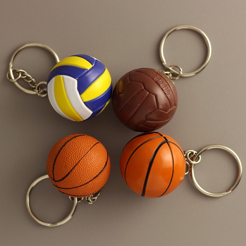 Orange Rough Surface Yeahibaby Basketball Keychain Porte Cles Basket Ball Ventilateurs Souvenir Cadeau Voiture Sac Pendentif 4cm Portes Cles Accessoires