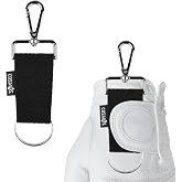 Cosmos Golf Glove Grabber Holder Golf Glove Belt Keeper Strap, Both Sides Loop with Metal Clip and Keyring, On Course Golf Club Bay Accessory for Carrying Golf Gloves, 2 Pcs