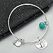 YFN Tree of Life Charm Expandable 925 Sterling Silver Bangle Bar Bracelet 7.75