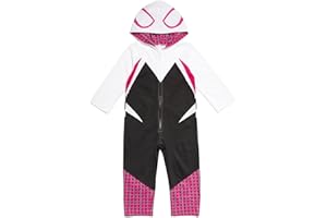 Marvel Spider-Man Spider-Gwen Ghost Spider Zip Up Cosplay Coverall Newborn to Little Kid