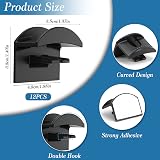 TOTSUN Adhesive Hat Hooks Wall Mounted Cap Rack Hanger Holder Baseball Cap view 3
