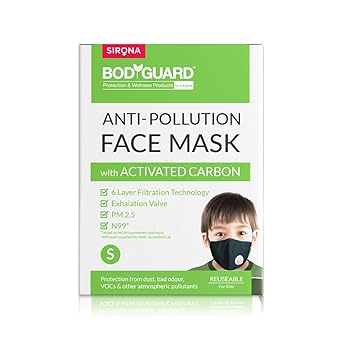 Download Bodyguard N99 Pm2 5 Anti Pollution Face Mask With 6 Layers Protection Activated Carbon Nose Clip For Better Fit Small Pack Of 1 Amazon In Industrial Scientific PSD Mockup Templates