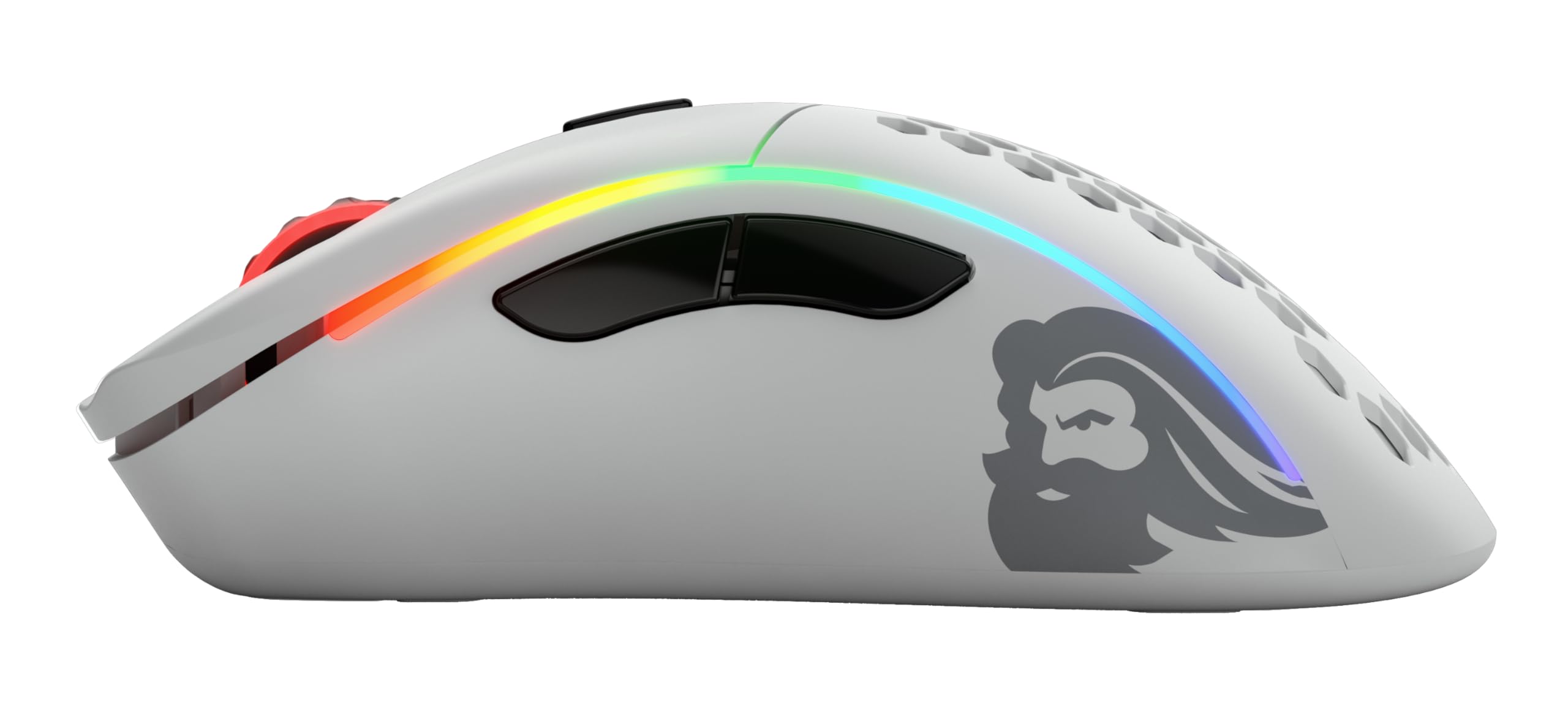 GLORIOUS Model D Wireless Gaming-Maus, 69g, BAMF Sensor, 2.4GHz, Mattweiß 4