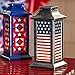 Garden Decorative Solar Lanterns Outdoor Waterproof Hanging Lamp,American Flag Independence Day National Day