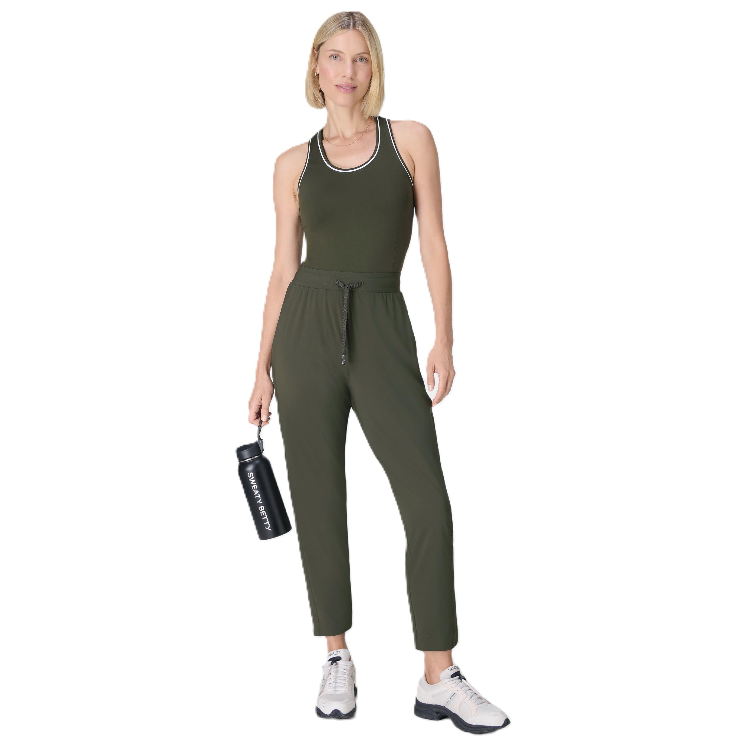 Sweaty Betty Women’s Explorer 25″ Trouser Casual Pants, Nori Green, X-Large