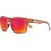 Suncloud Rambler Polarized Sunglasses &ndash; Polarized Red Mirror, Crystal Amber | 100% UV Protection - Comfortable Fit, Trendy Design.