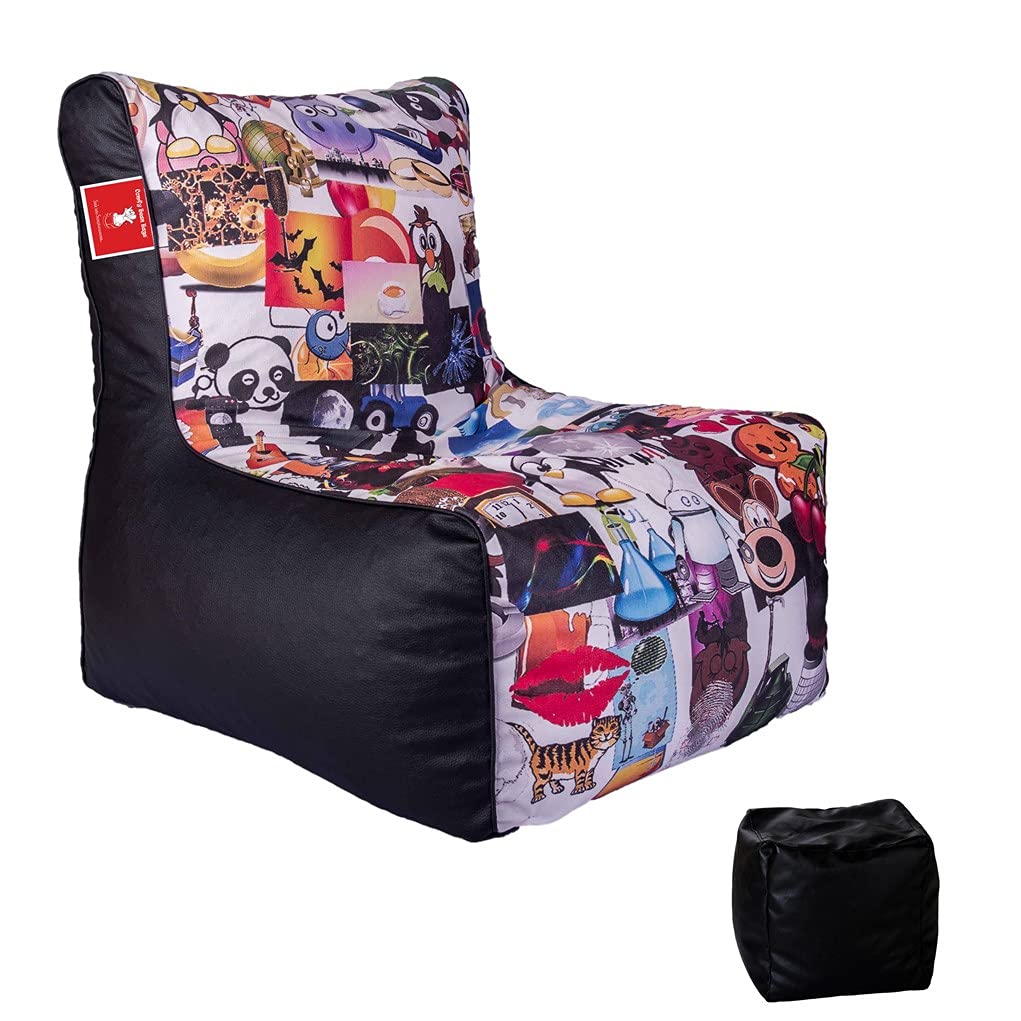 ComfyBean - Designer Bean Bag Chair Filled with Beans - Bean Chair