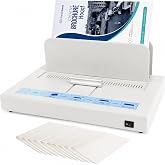 Thermal Binding Machine 500 Sheets Capacity, Book Binding Material | 110V Binding Machine A3(Short Edge)/A4/A5 Document Heat Binder with 10Pcs Covers (Black)