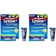 Quantum Health Lip Clear Lysine+ Cold Sore Treatment Soothe & Moisturize Mouth Sores - L-Lysine Menthol Calendula & Propolis Ointment - Transparent Fever Blister Healing Balm - 0.25 Oz (Pack of 2)