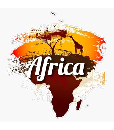 Kenya Map-Flag Bumper Sticker - 3.9 Inch Vinyl Decal, East Africa Pride Decoration