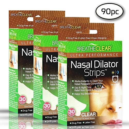 Breathe Clear Anti Snoring Nasal Strips Improve Sleep, Stop Snoring