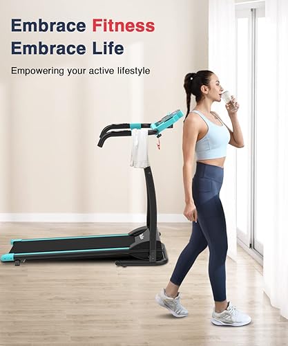 REDLIRO Electric Treadmill Foldable Exercise Walking Machince for