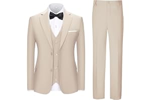 Lycody Boys Suit Kids 5 Piece Tuxedo Suit Set for Teen Boys Formal Dresswear